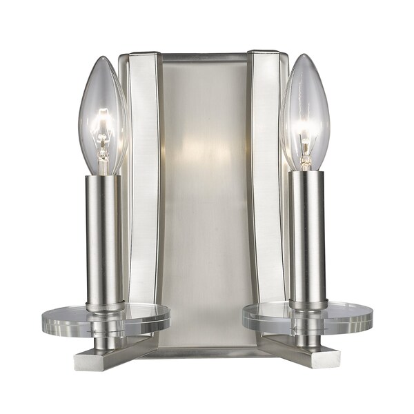 Z-Lite Verona 2 Light Wall Sconce, Brushed Nickel 2010-2S-BN - main